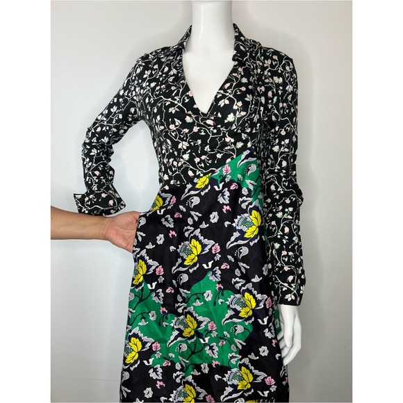 Diane von Furstenberg Amelianna Long-Sleeve Wrap Dress - Picture 7 of 8